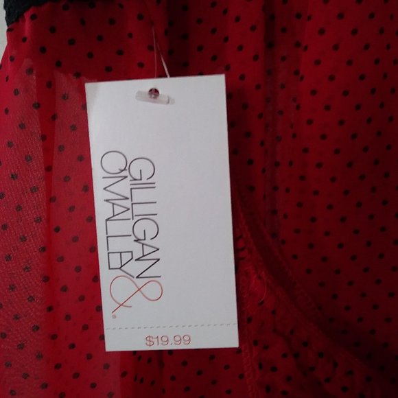 New with tags. Red and black dot lingerie. - Picture 3 of 4